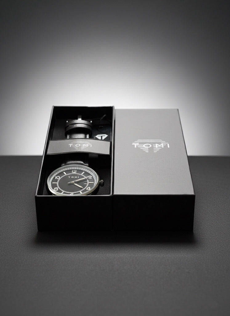 TOMI T-108 Men Wrist Watch Quartz Date Round Dial