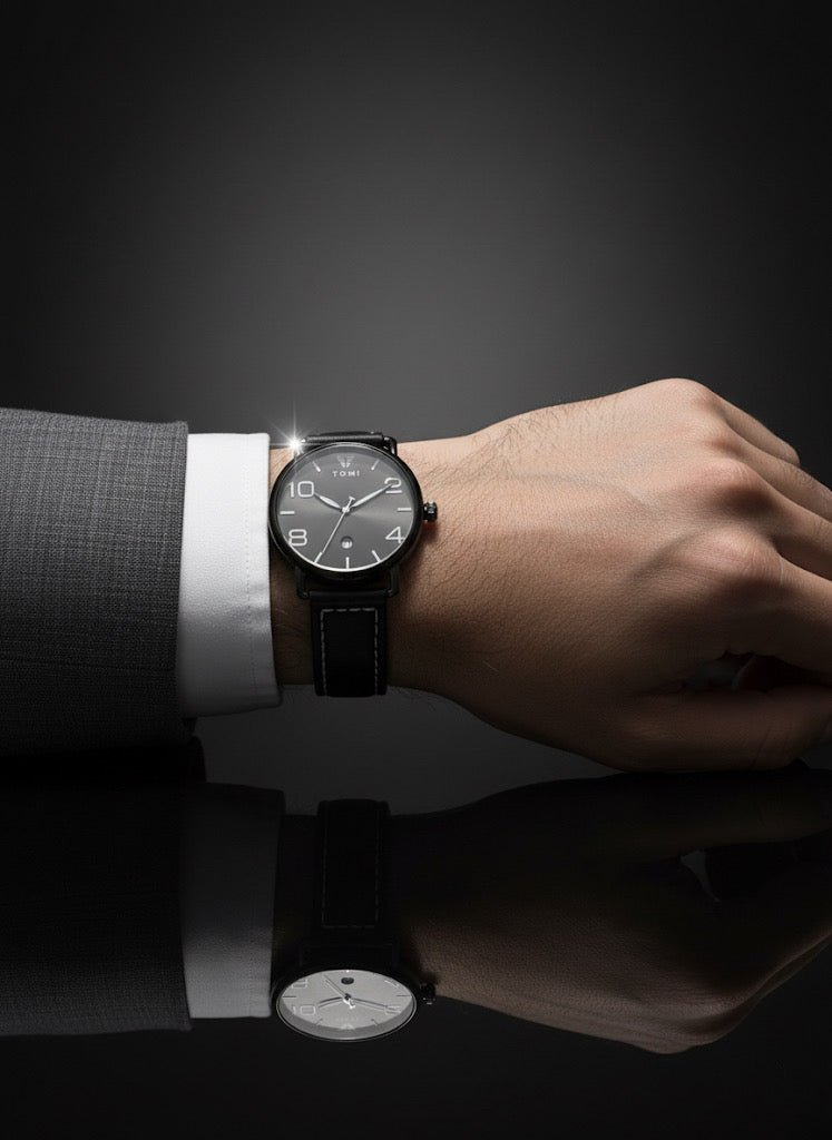 TOMI T-102 Men Wrist Watch Quartz Date Round Dial