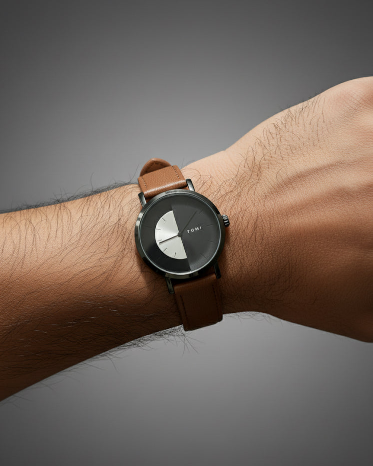 TOMI T-112 Men Wrist Watch Quartz Date Round Dial