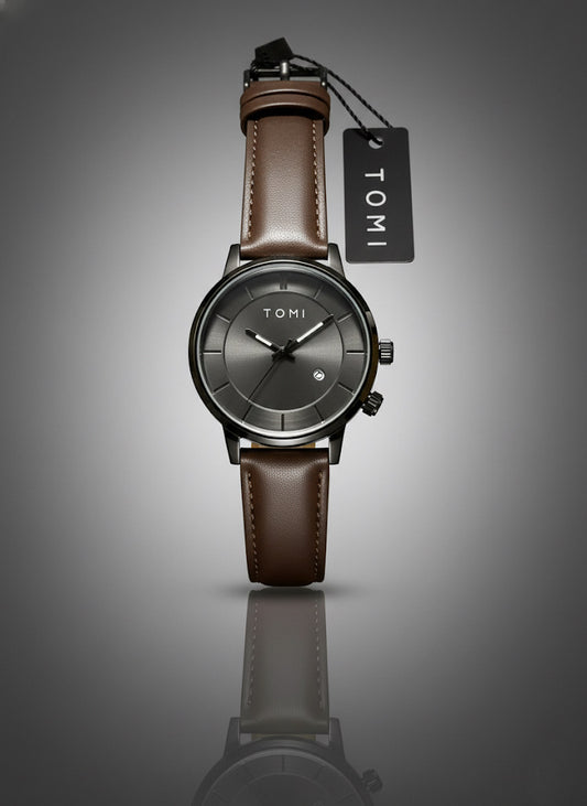 TOMI T-101 Casual Men's Watch Date Quartz Round Dial
