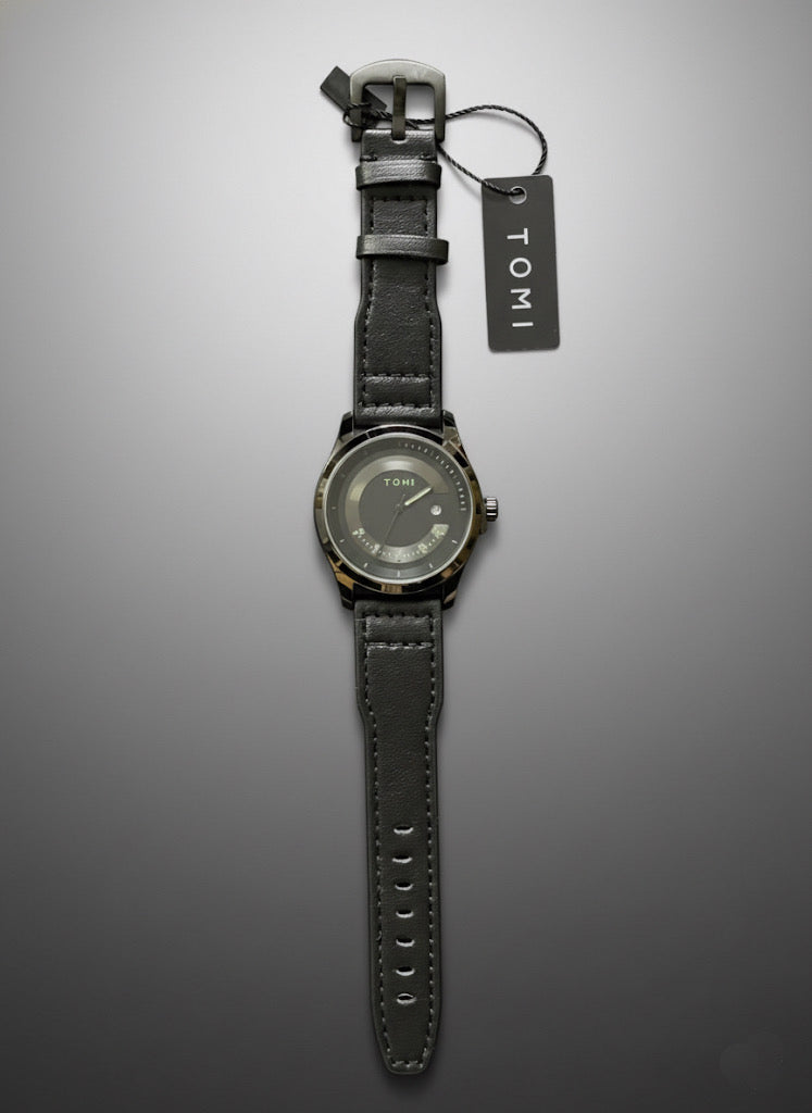 TOMI T-110 Men Wrist Watch Quartz Date Round Dial