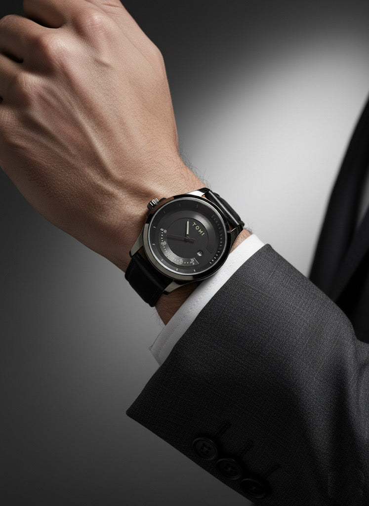 TOMI T-110 Men Wrist Watch Quartz Date Round Dial
