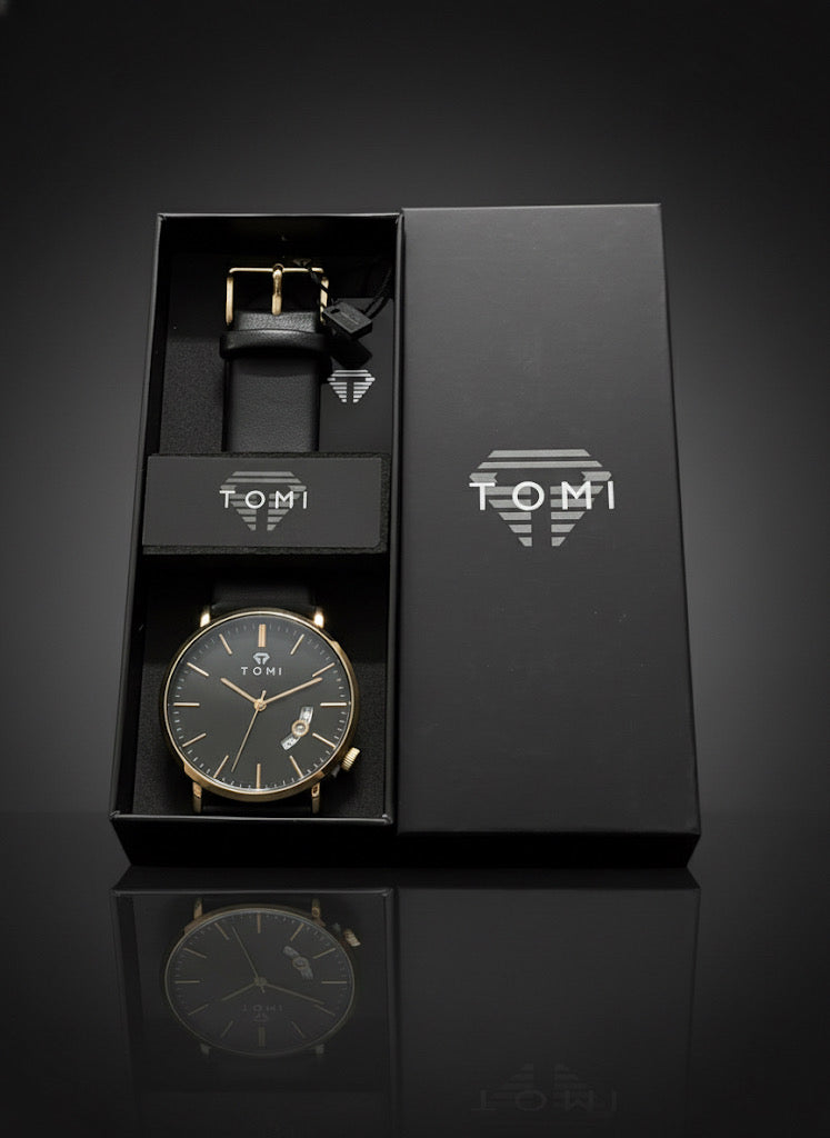 TOMI T-111 Men Wrist Watch Quartz Date Round Dial