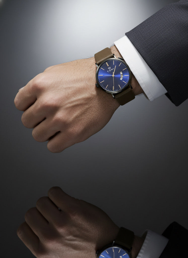 TOMI T-107 Date Quartz Luxury Slim Watch – New Arrival