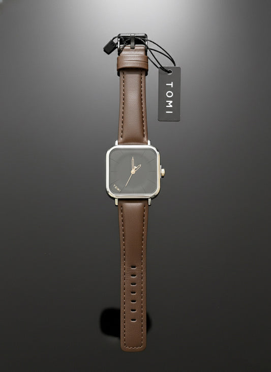 TOMI T-109 Men Wrist Watch Quartz Date Square Dial